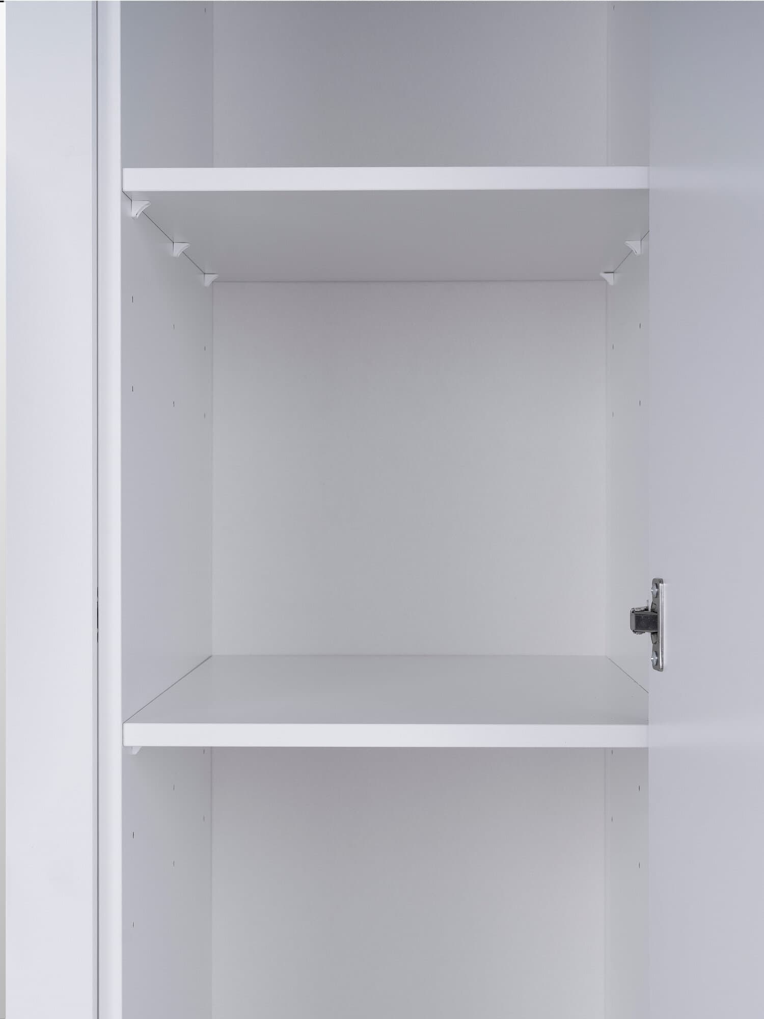 Шкаф распашной Сага, 3 двери, 132х64х215 см, белый/ясень 6