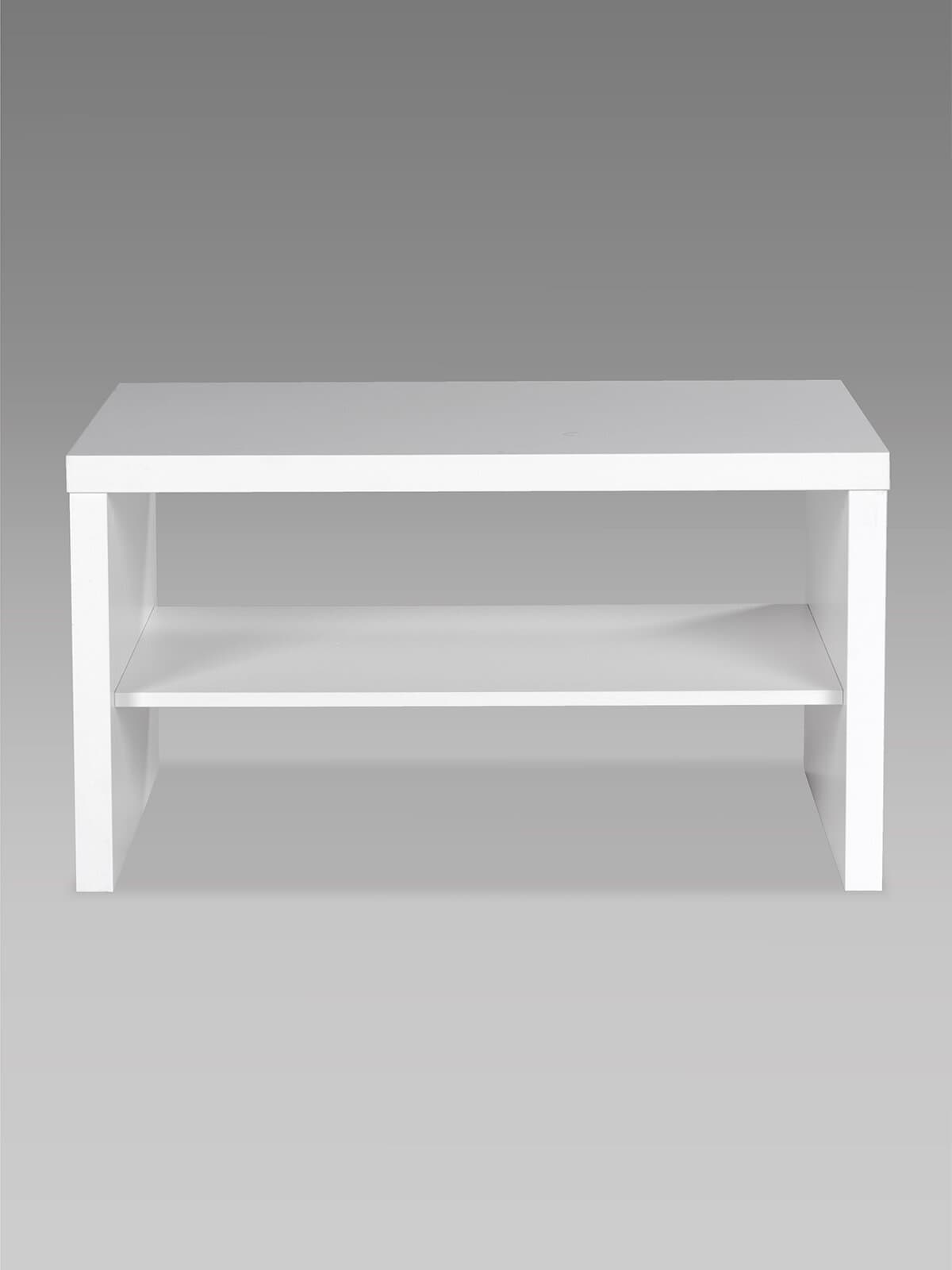 Стол журнальный Энкель, с полкой, 82x50x45 см, белый 8