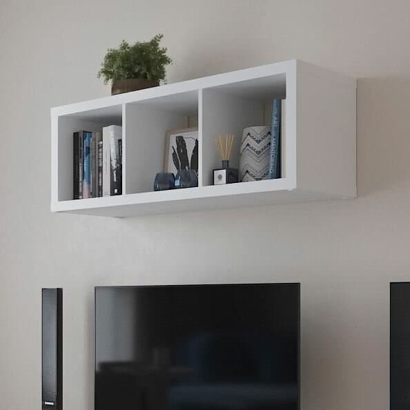 Стеллаж Фора, 3 полки, 112х42х38 см, белый 6