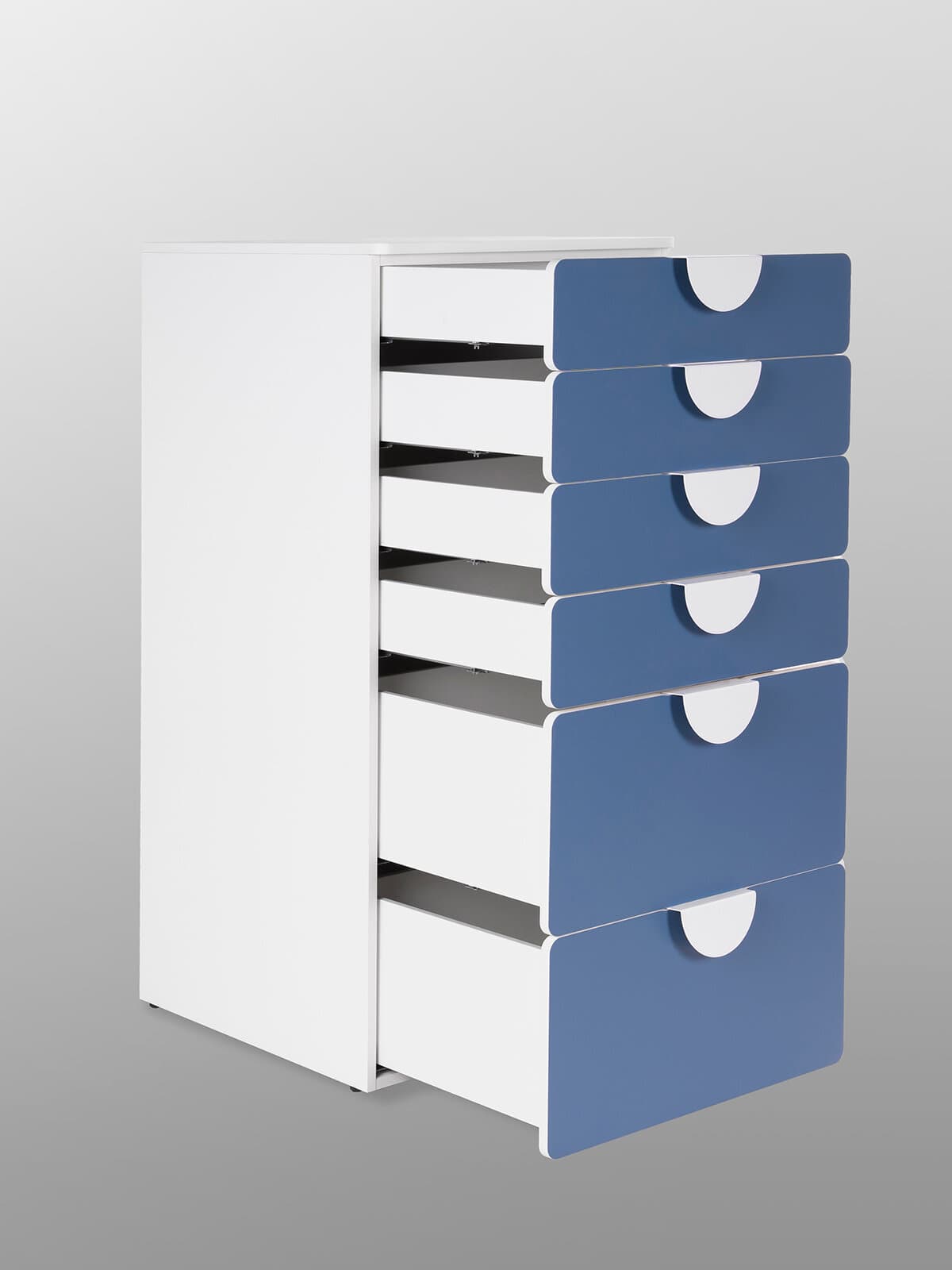 Комод Пикси, 6 ящиков 60x57x120, озорной василек 13