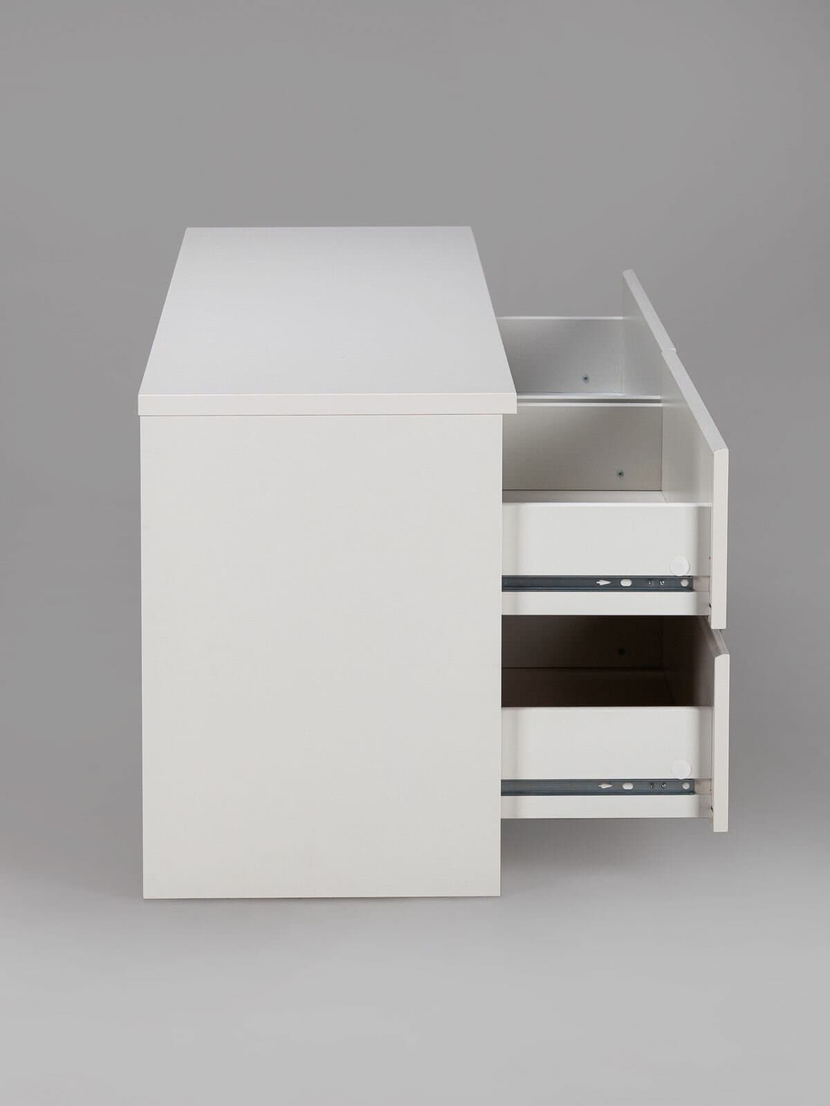 Тумба для ТВ Кастор, 4 ящика, 130х40х54 см, белая 15