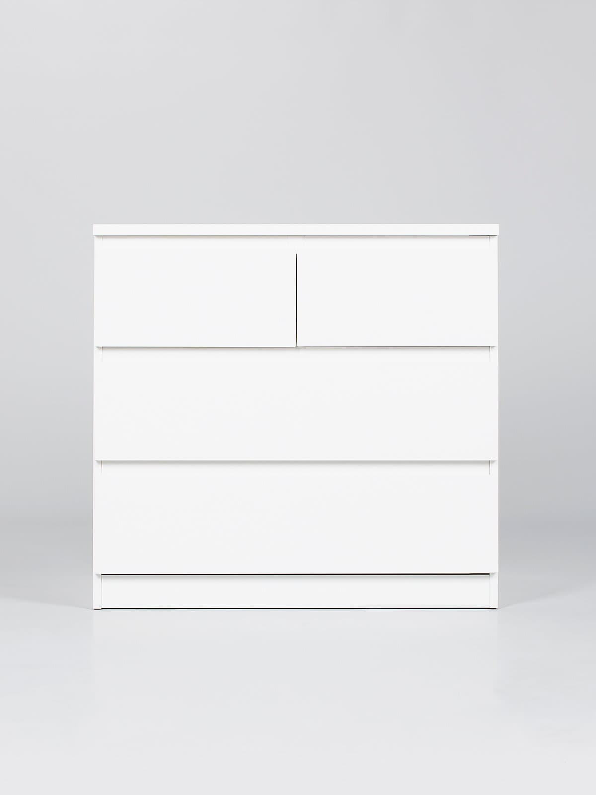Комод Мальта, 2+2 ящика, с доводчиками, 80х48х76 см, белый 20