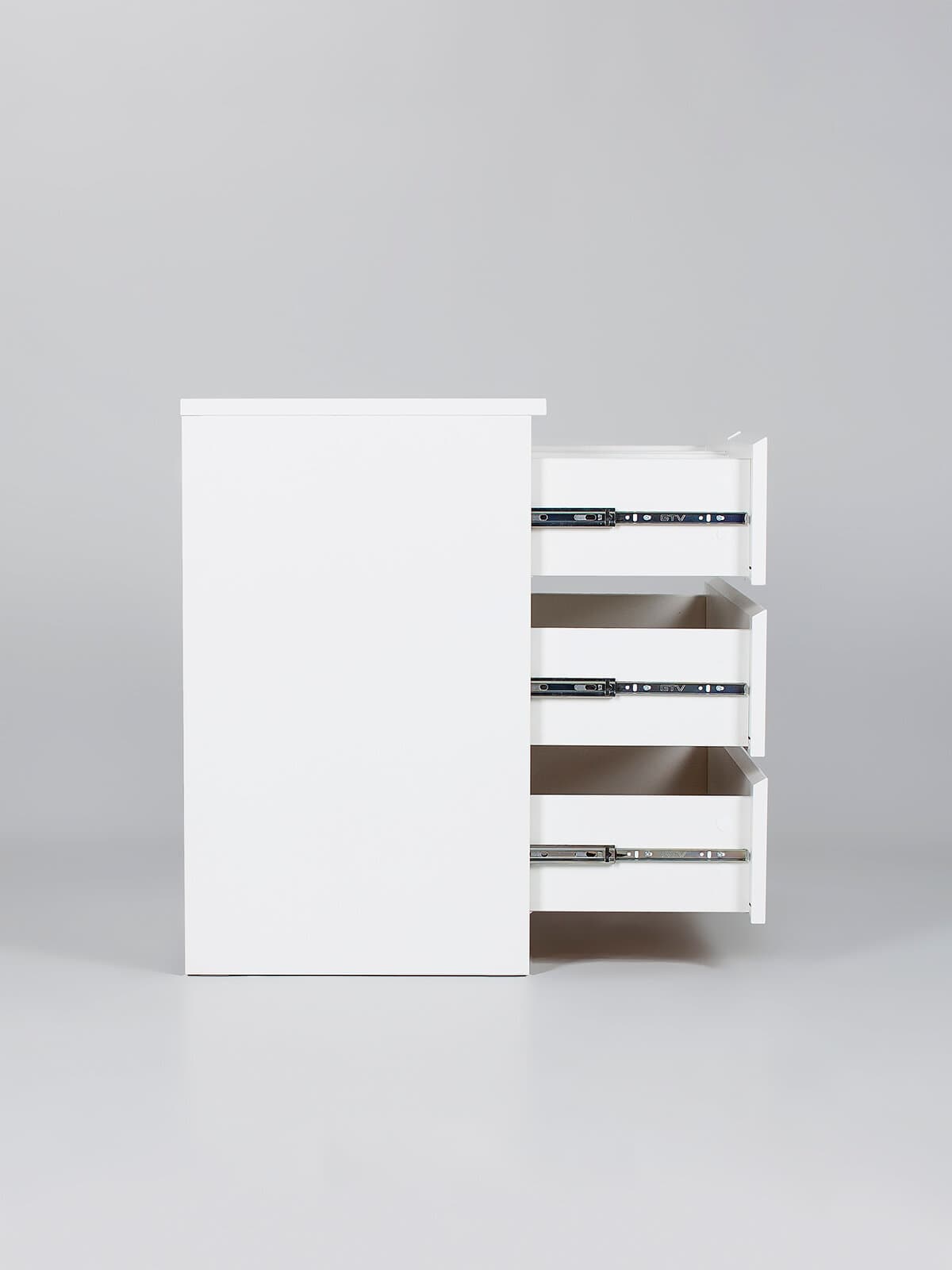 Комод Мальта, 2+2 ящика, с доводчиками, 80х48х76 см, белый 24