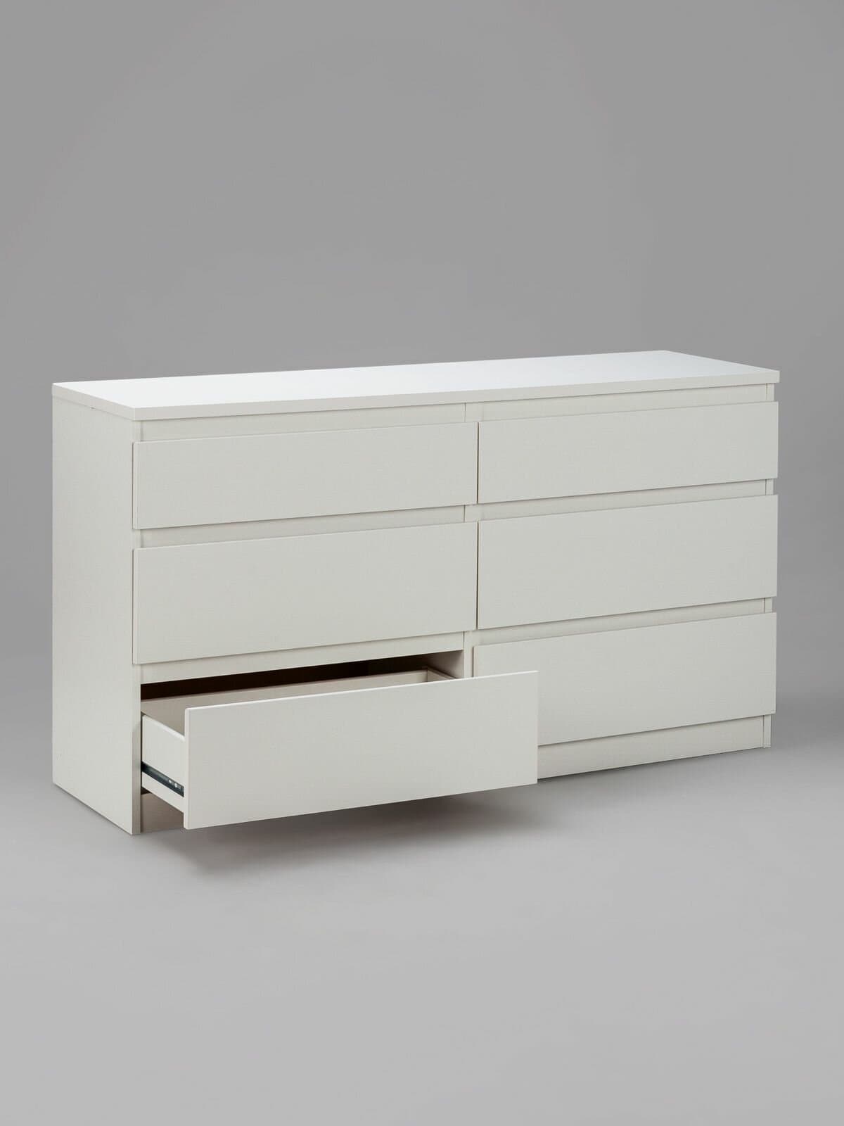Комод Кастор, 6 ящиков, 129х40х71 см, белый 10